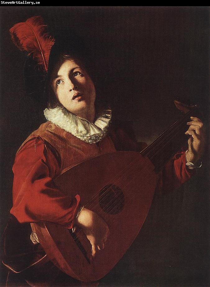 MANFREDI, Bartolomeo Lute Playing Young sg